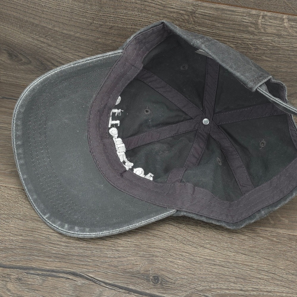 Dogaholic Hat Cap Strap Back Gray Mens Embroidered Dog Lover Gift Adjustable Hat - Picture 5 of 7